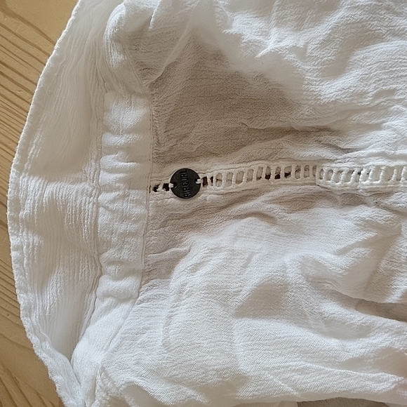 RIP CURL Women White Long Sleeve Button-Down Shirt S - Picture 6 of 10